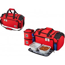 Overland Dog Gear Dog Travel Bag,Ultimate Week Away Duffel For Med & Large (Red)